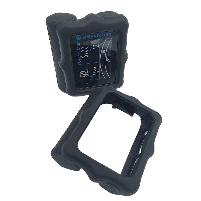 SHAMROCK HEALTH Silicone Protective Cover for Shearwater Perdix/Perdix 2 / Perdix AI Diving Computer (Black)