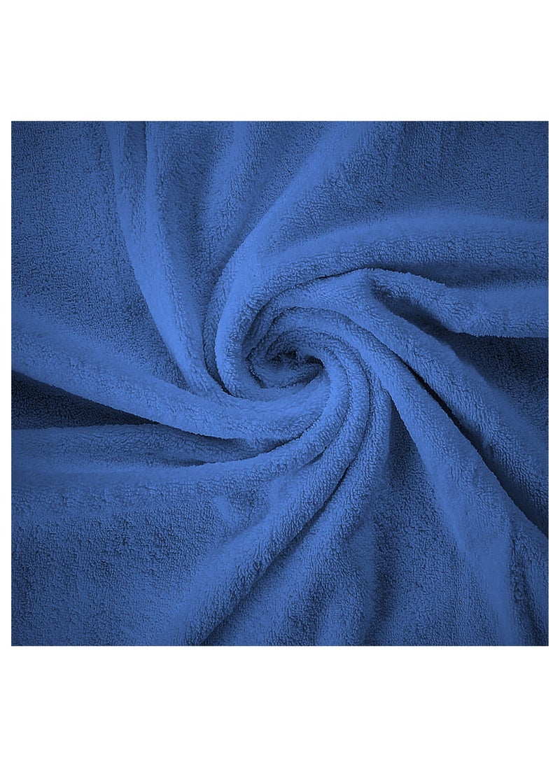 Aten Homeware ATEN Homeware Supreme Egyptian Cotton Bath Towel Set – 4 Piece Set with 2 Large Bath Towels & 2 Hand Towels, Ultra Soft, Highly Absorbent, OEKO-TEX Certified, Made in Egypt - (Colour: Royal Blue) - 4 PIECES  - Image 2