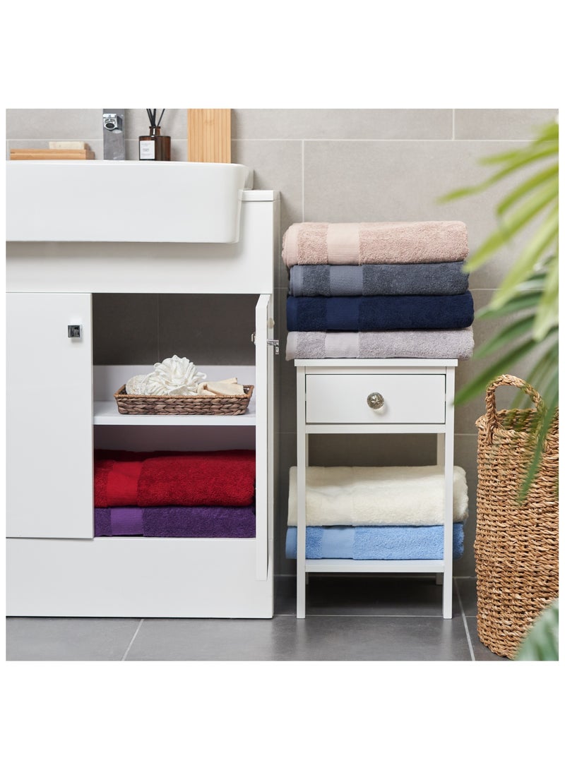 إيتن هوم وير طقم فوط حمام 4 قطع 2 فوطة حمام كبيرة 70x140 و٢ فوطة يد 45x70 من القطن المصري، نعومة فائقة، عالية الامتصاص، معتمدة من OEKO-TEX، صنع في مصر - اللون: أزرق ملوكي (٤ قطع) - Image 5