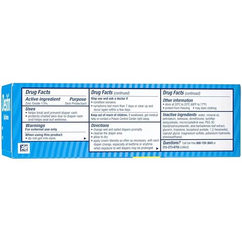 DESITIN Rapid Relief Zinc Oxide Diaper Rash Cream 4 oz (Pack of 3) - Image 3
