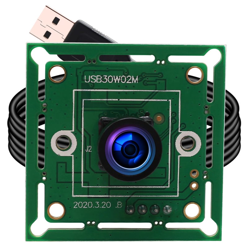 ELP VGA Super Mini Wide Angle USB Camera Module with 120degree Lens High Speed 480P 60fps UVC USB20 Video Webcam Board OV7725 Embedded Industrial PC Camera for Laptop Raspberry Pi Jetson Nano - Image 2