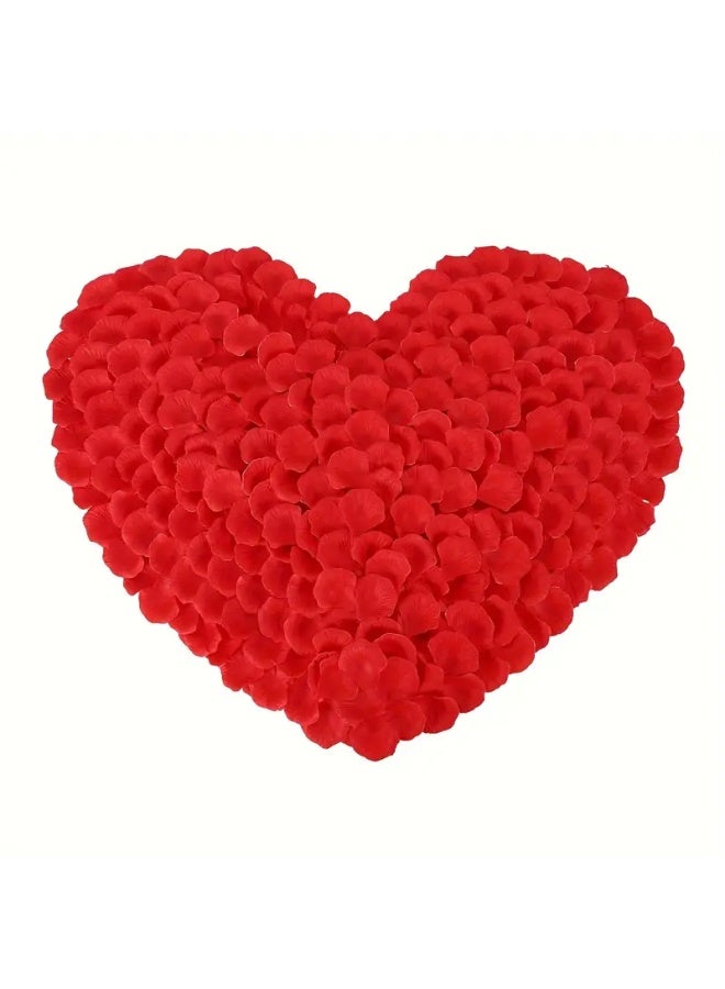 Zyfana Artificial Flower Rose Petal Set for Wedding, Party, Event, Valentine'S Day, and Home Decoration Red 1000 PCS - Image 1