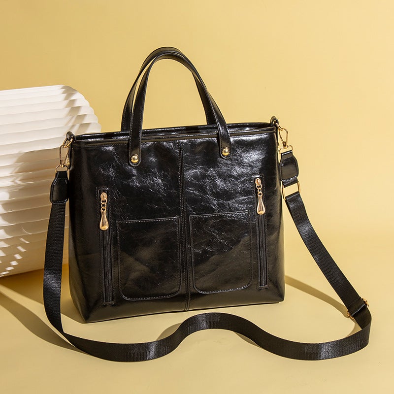 Women's Vintage Large Capacity Tote Bag - Image 3