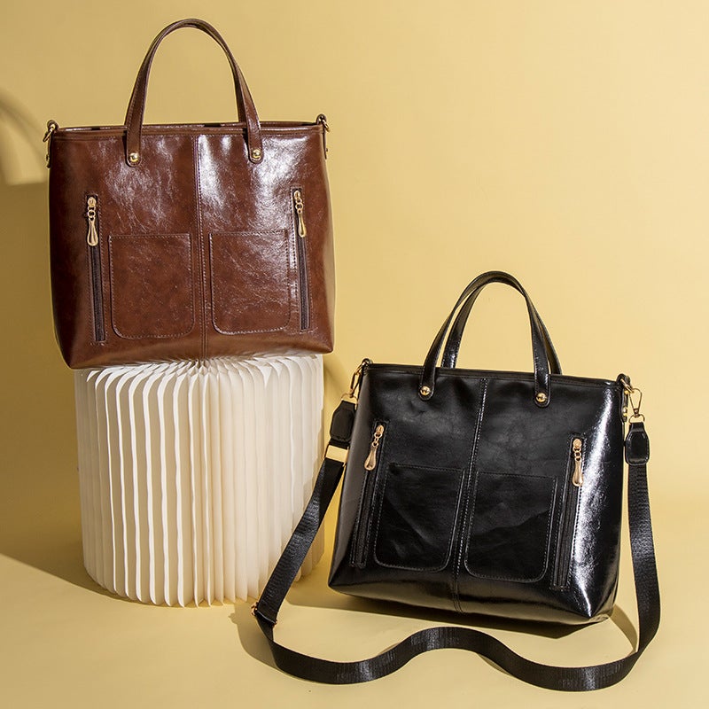 Women's Vintage Large Capacity Tote Bag - Image 2
