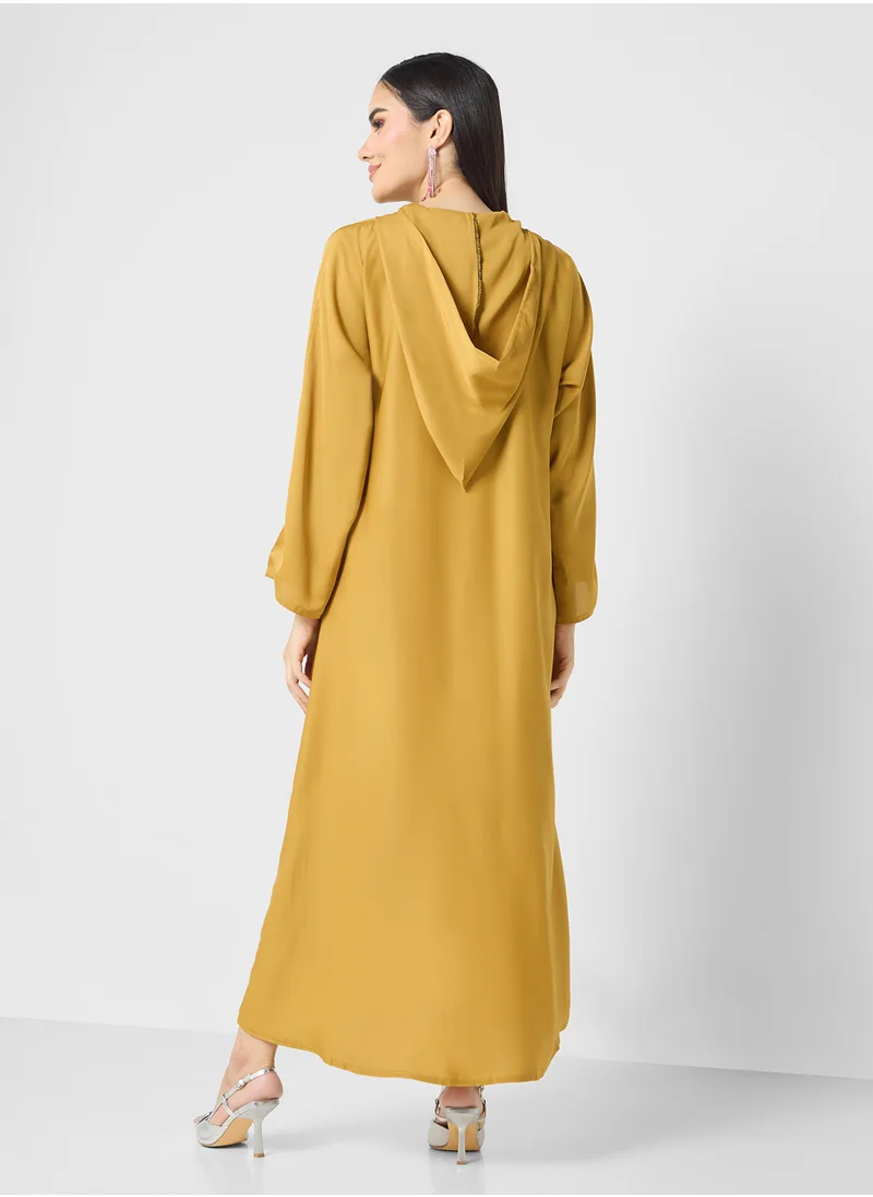 ARABIAN CLOSET Hooded Abaya