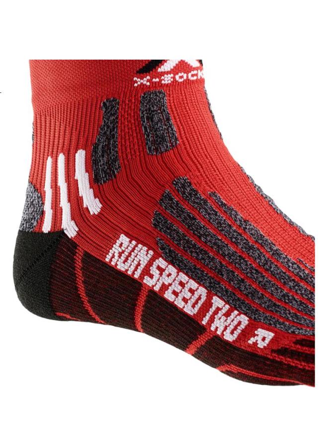 XBIONIC Outdoor Running Race Quick-Dry Athletic Short Socks V2.0 R018 Red/Black, 22.5Cm-24(35-38) - Image 3