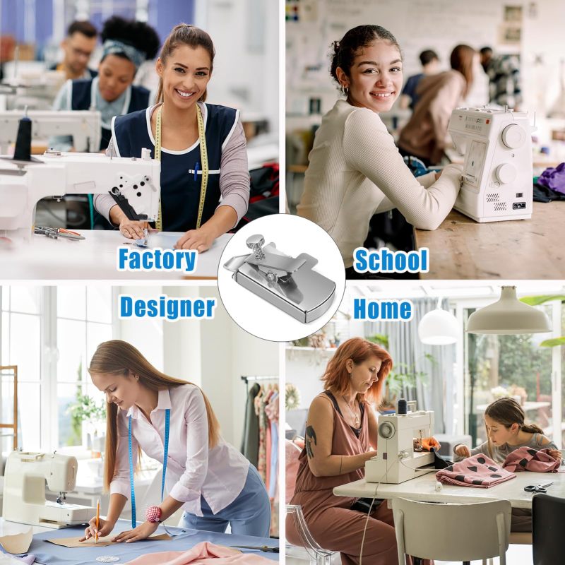 Magnetic Seam Guide: Silver Stainless Steel, Strong Magnet Adsorption, Effortless Repositioning - Universal Sewing Accessory for Professional Garment Makers and Home Sewing Enthusiasts - Image 2