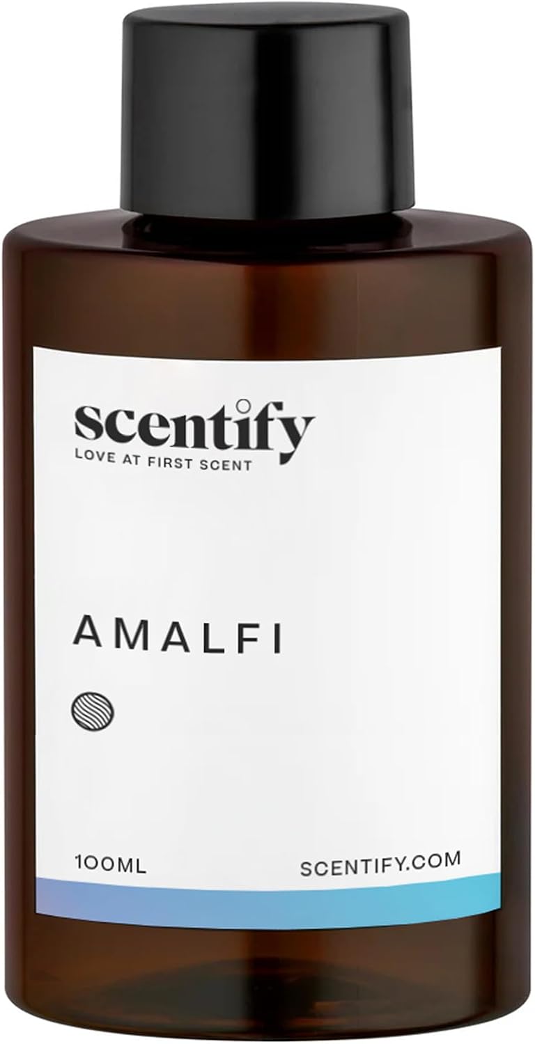 Scentify سنتيفي أمالفي عطر زيت عطري لإعادة تعبئة البخاخات الزيتية - نغمات الليمون والياسمين والأوركيد والعنبر والمسك - عطر بخاخ عطري فاخر ومريح 100 مل، 3.38 أونصة - Image 2