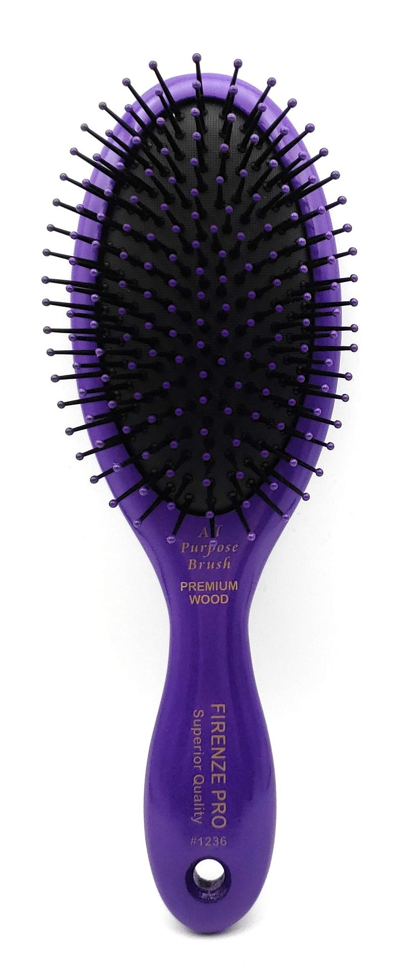 Firenze Pro AllPurpose Premium Wood Detangling Cushion Hair Brush 1236