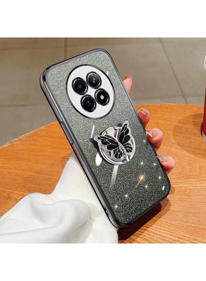 اس-توب جراب لهاتف Realme 12 5G مطلي بطبقة لامعة متدرجة اللون على شكل فراشة من مادة TPU - Image 1