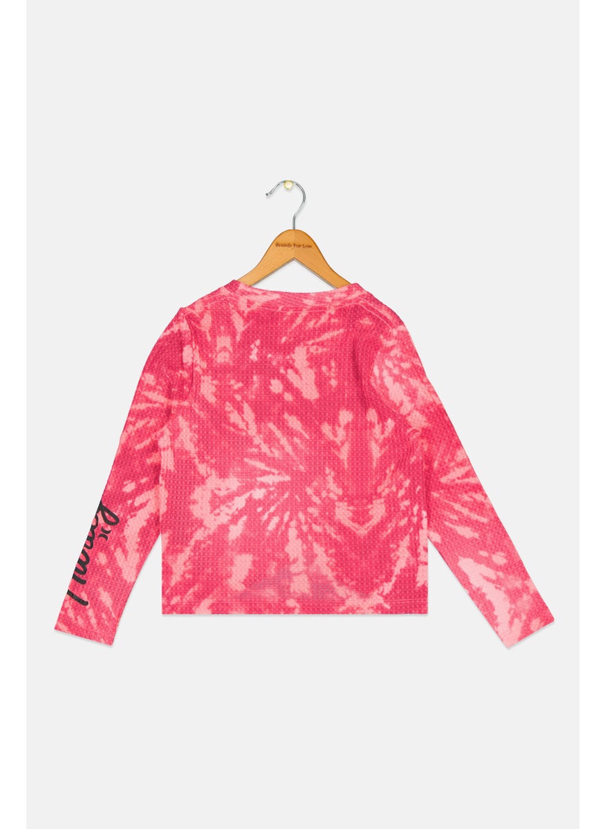 Hurley Kids Girl  Brand Logo Long Sleeve Training Top, Multicolor  - Image 2
