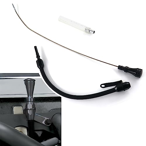 RJSPHH LS Truck Flexible Oil Dipstick Black for LS Car Engines LSX LS1 LS2 LS2 LS6 4.8L 5.7L 6.0L 6.2L - Image 1