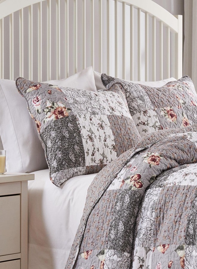 Greenland Home Fashions غطاء وسادة جوليا من بيرفوت بانغالو، قياسي، رمادي - Image 3