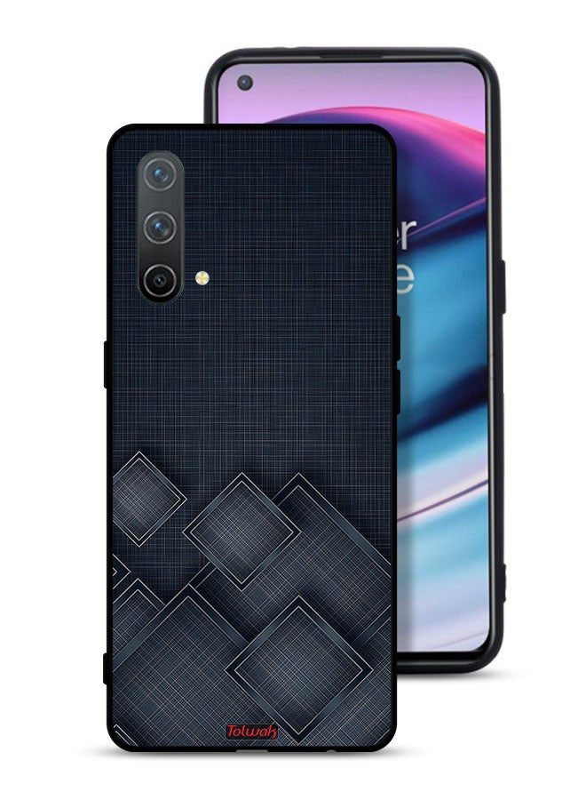 Tolwak OnePlus Nord CE 5G Protective Case Cover Squares Pattern On Cloth - Image 1