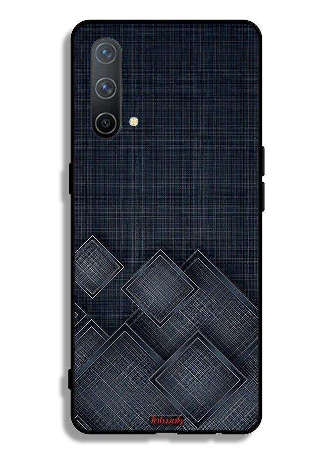 Tolwak OnePlus Nord CE 5G Protective Case Cover Squares Pattern On Cloth - Image 2
