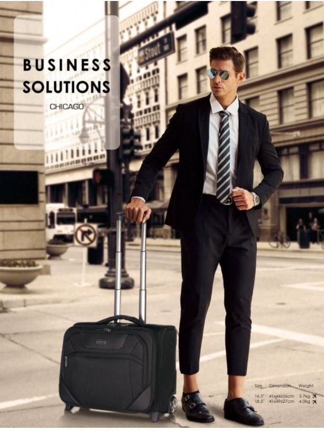 Verage  Rolling Laptop Case, Pilot Business Bag for Travel And Office, TSA Approved Lock  - Image 2