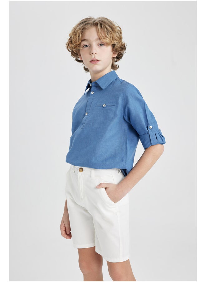 DeFacto Boy Regular Fit Woven Shorts  - Image 4