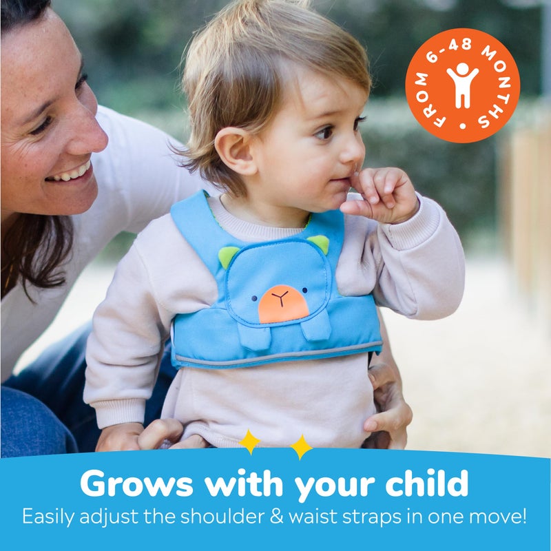 Trunki Toddler Leash - Fuss Free Toddler Walking Reins & Kids Safety Harness | Baby Leash for Kids - Bert Bear (Blue) - Image 4