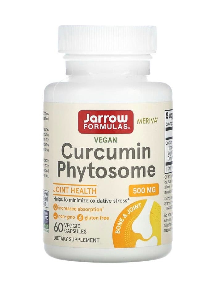 جارو فورملاز الكركمين النباتي النباتي، 500 ملجم، 60 كبسولة نباتية