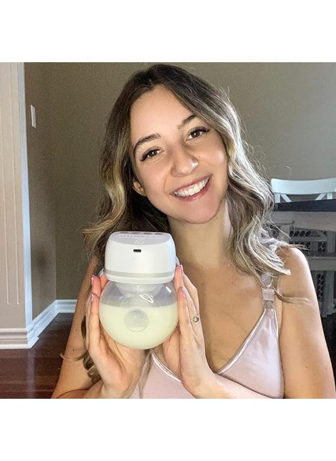 Bellababy - Bellababy Wearable Breast Pumps Hands Free Low Noise, Breastfeeding Double Electric Breast Pumps Comes with 24mm Flanges, 4 Modes & 6 Levels Suction, 2 Packs - Image 1