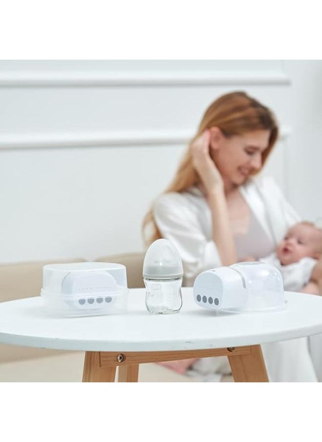 Bellababy - Bellababy Wearable Breast Pumps Hands Free Low Noise, Breastfeeding Double Electric Breast Pumps Comes with 24mm Flanges, 4 Modes & 6 Levels Suction, 2 Packs - Image 1