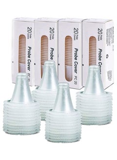 BRAUN 80 Pcs Ear Thermometer Probe Covers, Refill Caps, Lens Filters Compatible for All Braun ThermoScan Models and Other Types of Digital Thermometers Disposable Covers  - Image 1