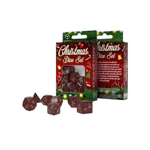 Q Workshop Christmas Dice Set - Image 1