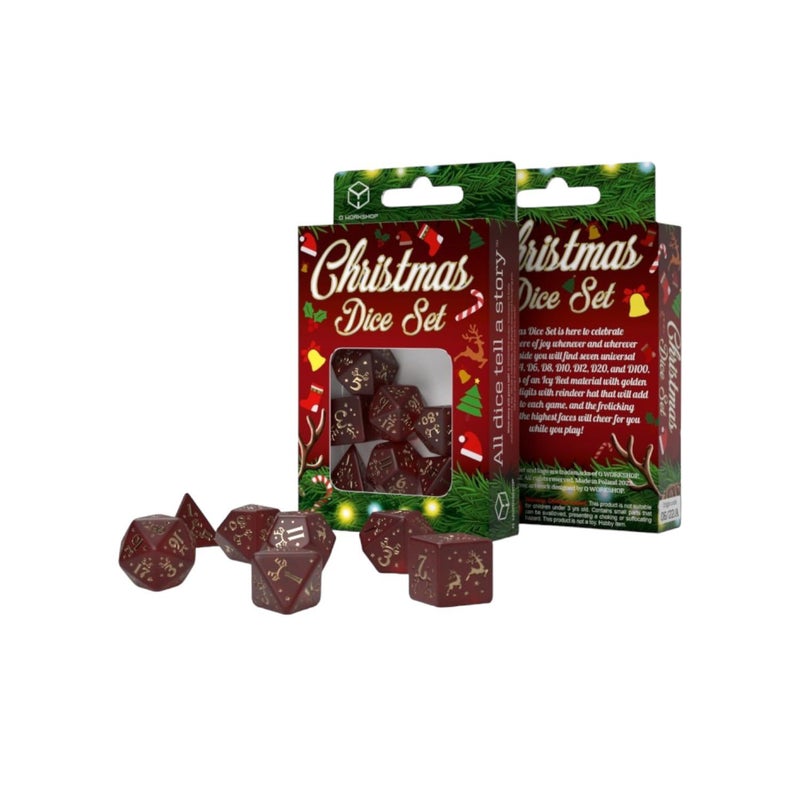 Q Workshop Christmas Dice Set - Image 3