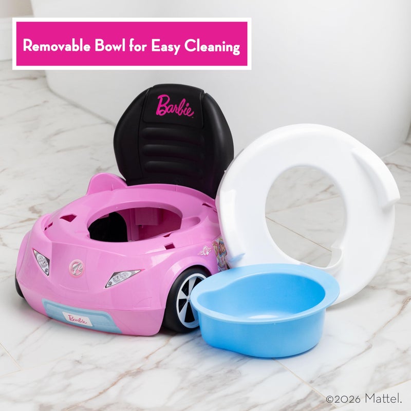 Barbieâ„¢ Convertible Car Potty Training Toilet, Includes Detachable Toddler Toilet Seat and Kids Potty, Ages 12 Months and Up, Pink - Image 5