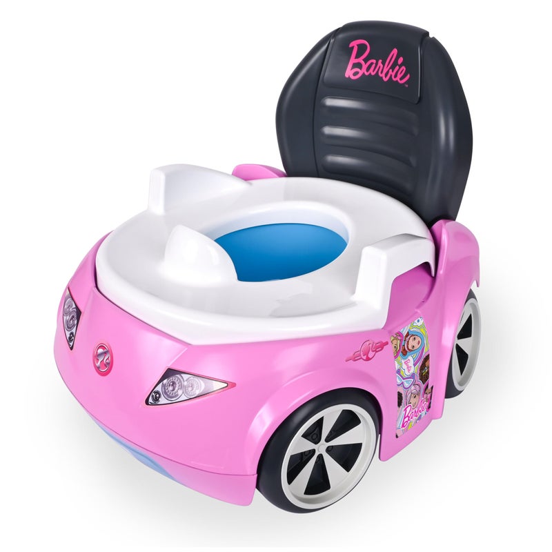Barbieâ„¢ Convertible Car Potty Training Toilet, Includes Detachable Toddler Toilet Seat and Kids Potty, Ages 12 Months and Up, Pink - Image 1