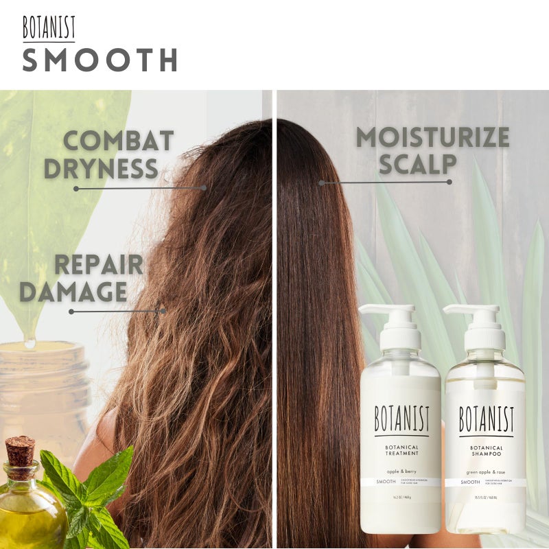 BOTANIST Anti Frizz Shampoo and Conditioner Set for Women & Men, Organic Shampoo and Conditioner by Protein, Hyaluronic Acid & Collagen from Japan, Keratin SHAMPOO & CONDITIONER 31.7Fl Oz SMOOTH - Image 4