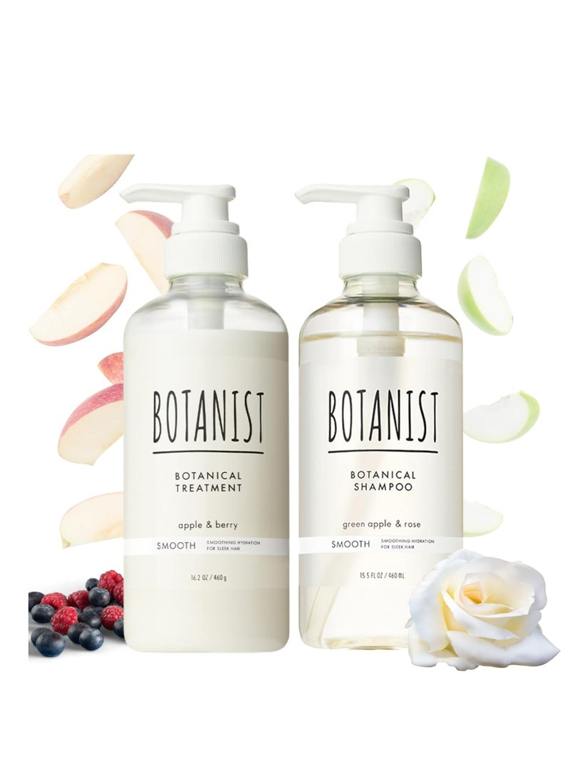 botanist - Botanist keratin Shampoo & Conditioner for Fizzy Control, Shinny Smooth & Reduces tangles hair with Macadamia nut oil & Jojoba oil,Sulfate & Silicone Free, Women & Men,Japan Made, 460mL/15.5 fl Oz - Image 1