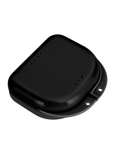 Generic Retainer Case with Vent Holes, Mouth Guard Case Dental Storage Container Aligner Case,Black 