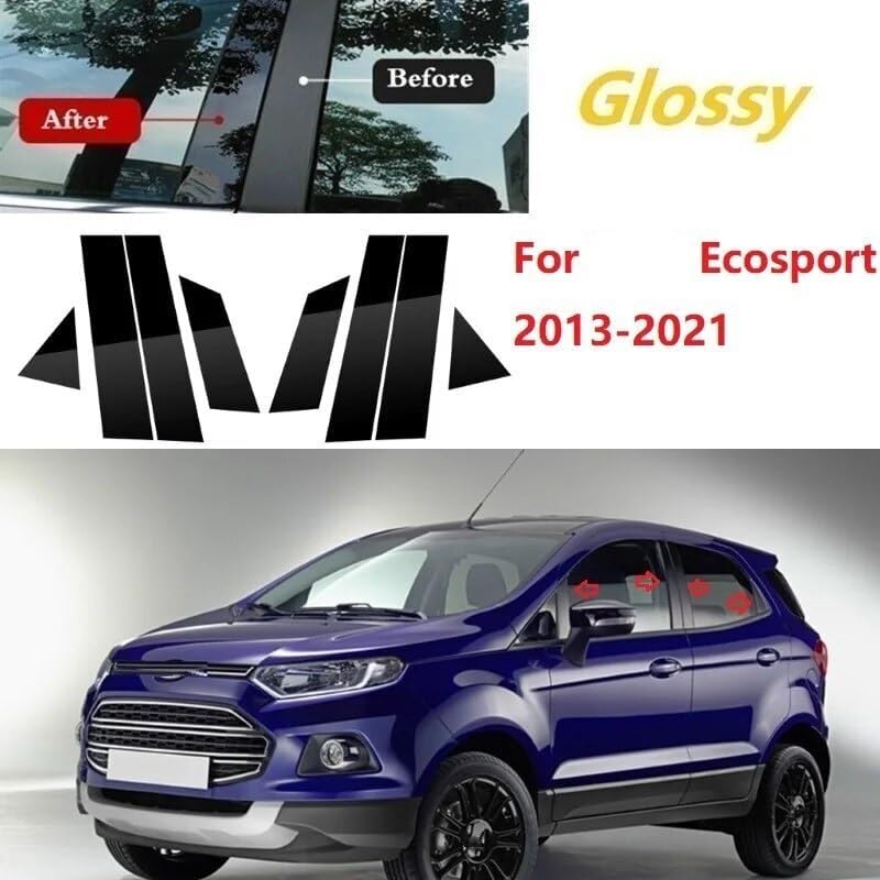 Vuzmode 8PCS Polished Pillar Posts for Ford Ecosport - Image 4