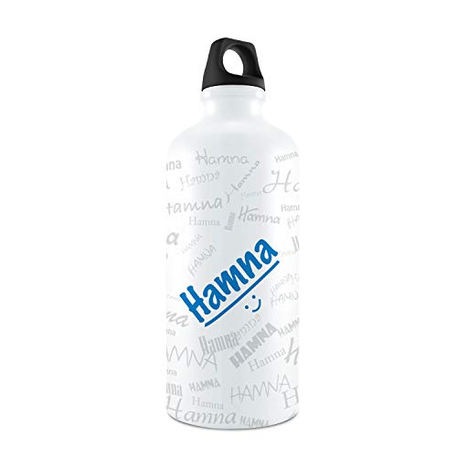Hot Muggs Me Graffiti Bottle - Hamna Personalised Name Steel, 750Ml, 1 Unit Stainless Steel - Image 1