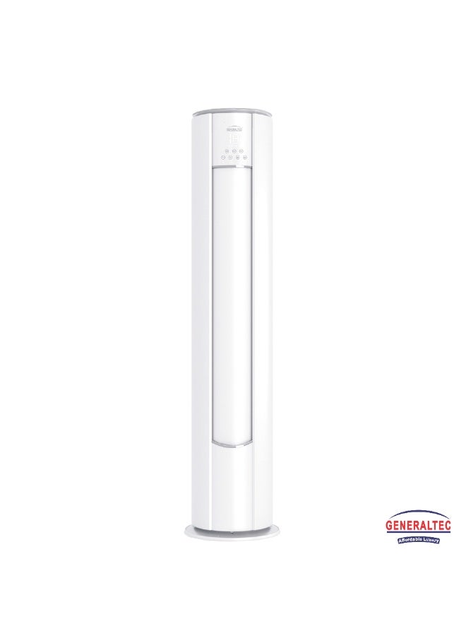 GENERALTEC مكيف هواء عاملتك 2 طن قائم على الأرض GFIAC27QIVT3، ضاغط دوار، R32، تبريد سريع، زعانف ذهبية، ضوضاء منخفضة، مجموعة أنابيب نحاسية، تصميم فاخر، للتصدير فقط - Image 1