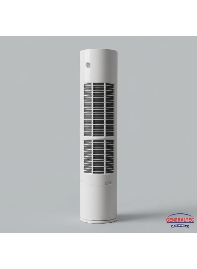 GENERALTEC مكيف هواء عاملتك 2 طن قائم على الأرض GFIAC27QIVT3، ضاغط دوار، R32، تبريد سريع، زعانف ذهبية، ضوضاء منخفضة، مجموعة أنابيب نحاسية، تصميم فاخر، للتصدير فقط - Image 3