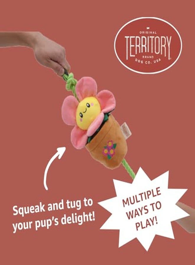 Territory Garden Treat-and-Tug Dog Toy - 19” Interactive Hide-and-Treat Toy with Pockets for Kibble & Treats - Squeaker, Crinkle Sounds, and Tug Play - Image 3