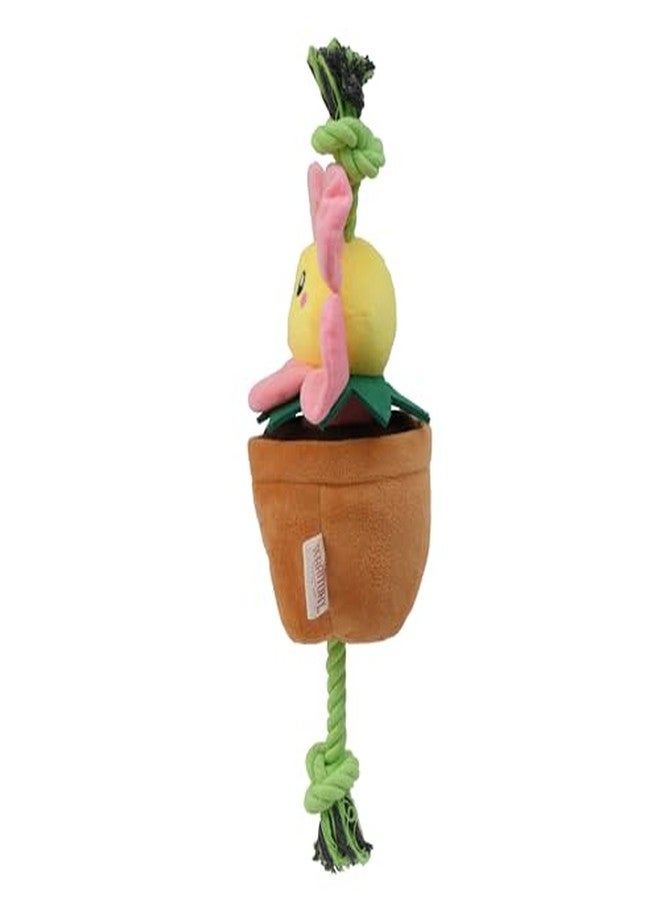 Territory Garden Treat-and-Tug Dog Toy - 19” Interactive Hide-and-Treat Toy with Pockets for Kibble & Treats - Squeaker, Crinkle Sounds, and Tug Play - Image 5