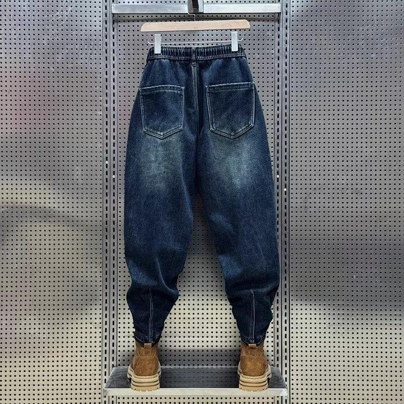 Unisex Classic Denim Jeans Loose Fit Daily Outdoor Wear - Image 3