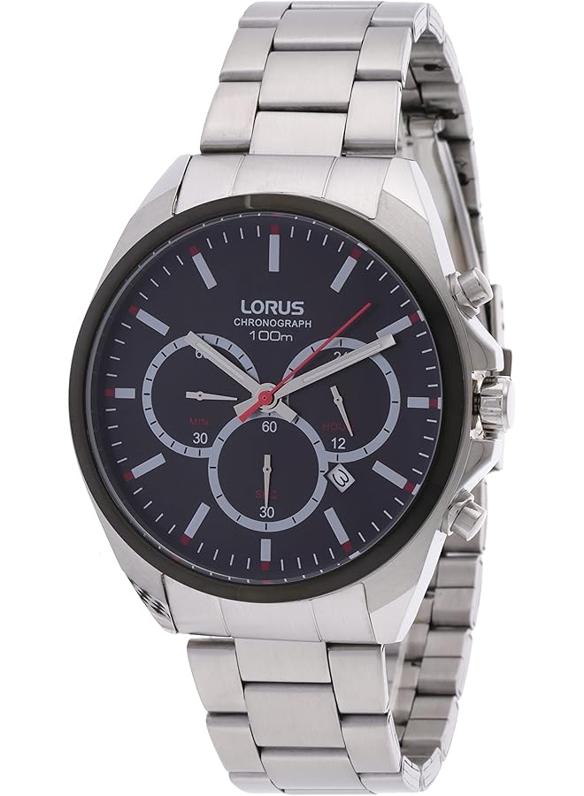 لوراس ساعة رياضية رجالية كوارتز تناظرية بسوار من الفولاذ المقاوم للصدأ Rt361Gx9 - Image 1