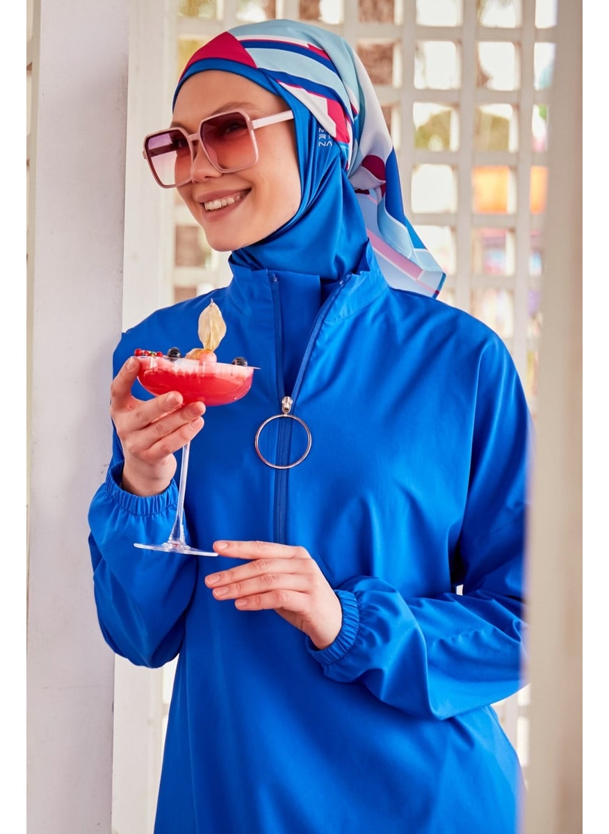 Marina Parachute Fabric Saks Fully Covered Hijab Swimsuit M2404  - Image 4