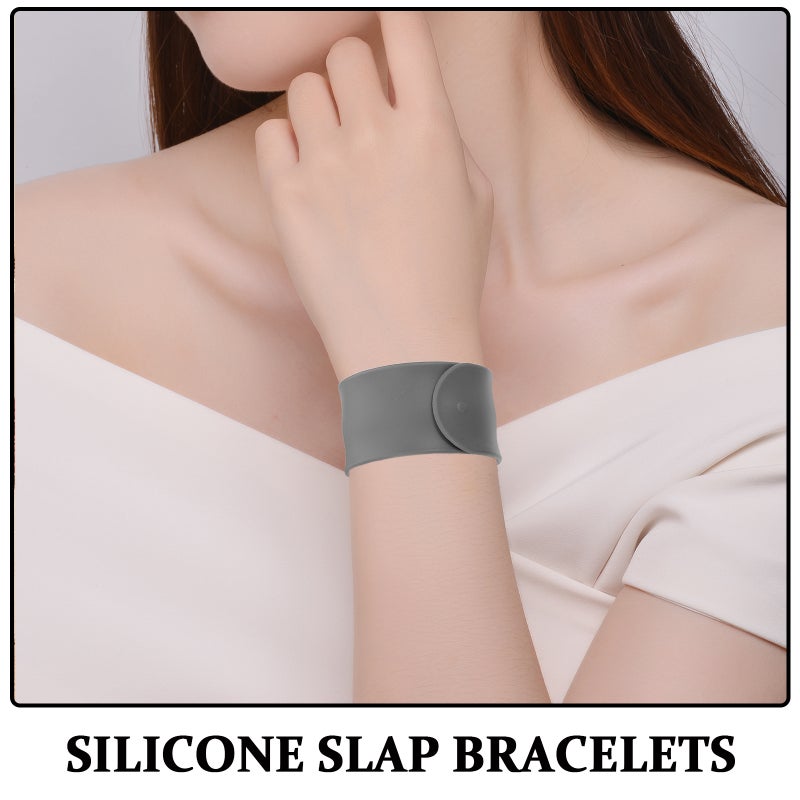 24pcs Silicone Slap Bracelets: Color Wristbands Comfortable Bands for Parties Events Outdoor Activities - Birthday Party Favors - Image 2