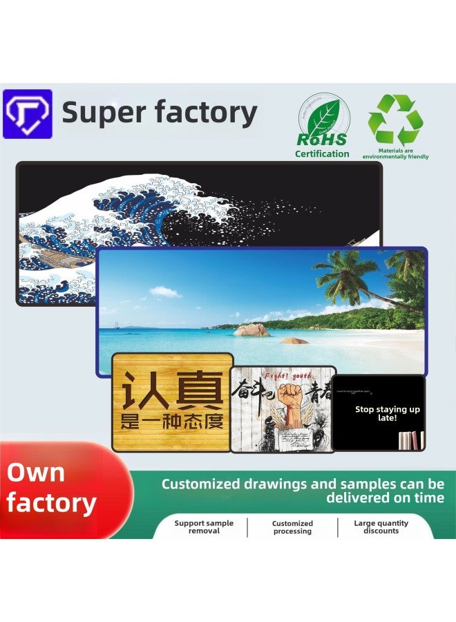 English Shortcut Mouse Pad Customized Dirty-resistant National Tide Secondary Cartoon Rubber Game Mouse Table Pad-Colour:3mm Product Thickness-Pattern:260*210mm Lotus  - Image 3
