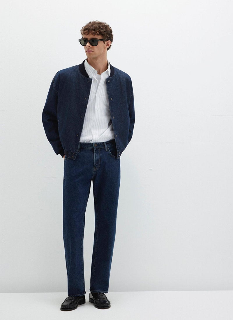 MAVI Lisbon Used Dark Indigo Classic Denim Jean Pants - Image 3