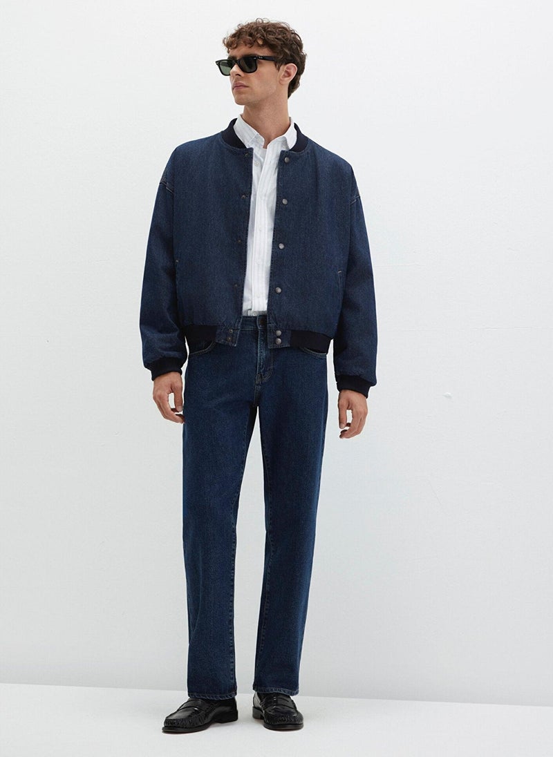 MAVI Lisbon Used Dark Indigo Classic Denim Jean Pants - Image 4