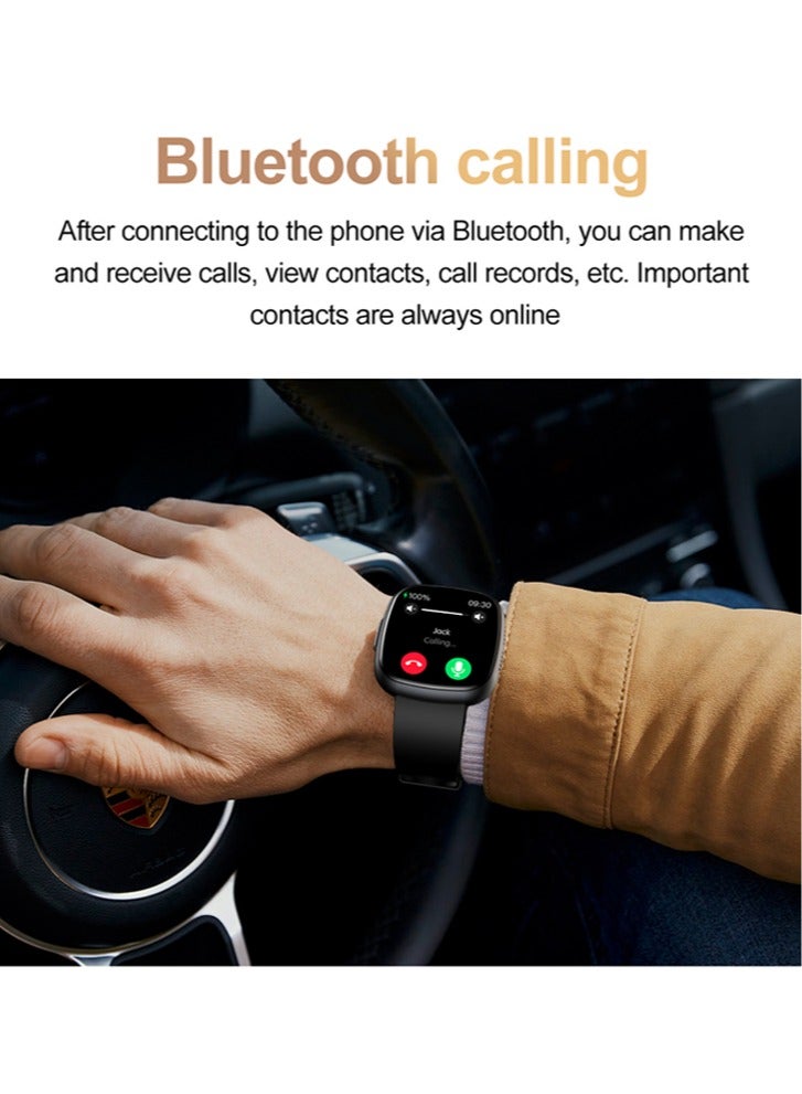 رولستيمي ساعة ذكية للرجال 1.75 بوصة شاشة عالية الدقة الرياضة مقاوم للماء بلوتوث دعوة مراقبة الصحة - Image 5