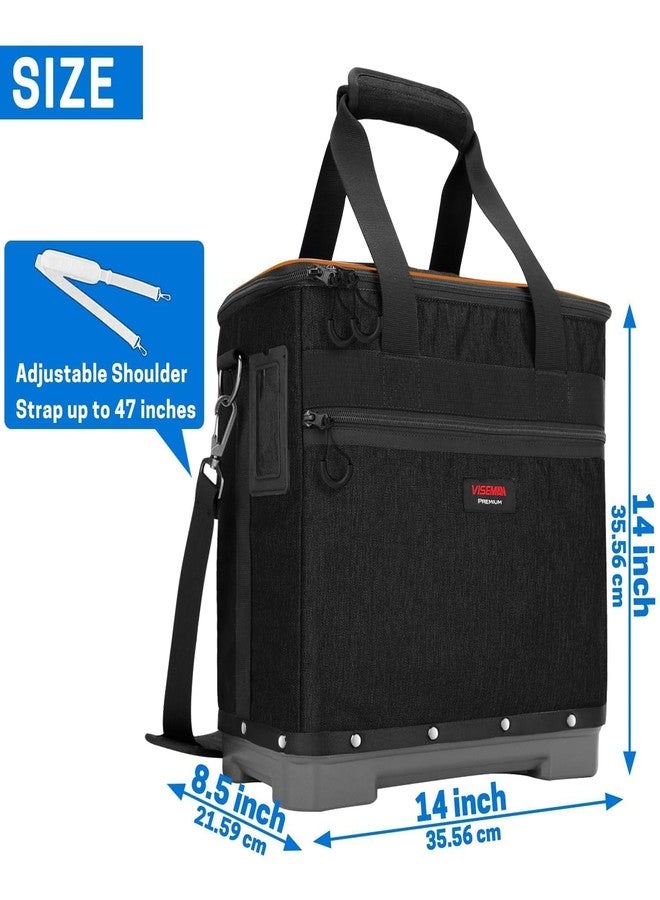 VISEMAN Bowling Bag for Single Ball, Bowling Ball Tote Bowling Bag with Plastic Bottom for Bowling Shoes and Accessories - Image 2