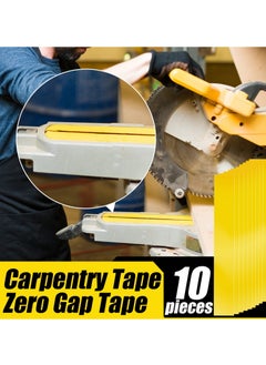 Y&D Zero Gap Woodworking Tape, 20 Pcs More Accurate Cuts on Miter Saw Table PVC Self Adhesive Strips for Positioning Wood Cutting, 2 X 14 Inch, Yellow  - Image 5