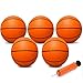 Amarlozn 6 Mini Basketball for Indoor Mini Basketball Hoop 6 Inch Replacement Basketballs Soft Ball for Inflatable Pool Hoop Pool Outdoor Play Game Gift Pack for Toddler Kids Adults Orange - Image 2